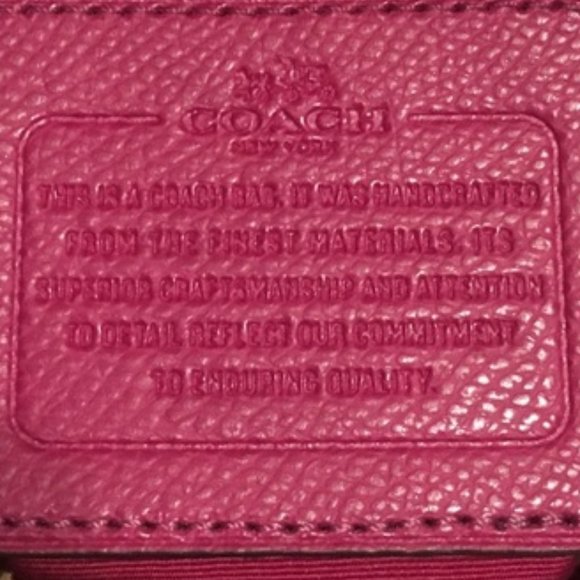 COACH Fuchsia Pink Mini Bennett Satchel - Picture 6 of 8